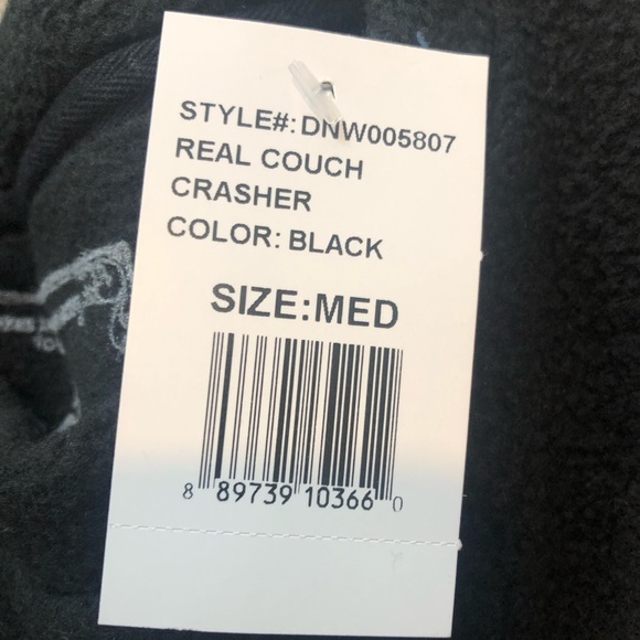 Daydream Nation Real Couch Crasher Fleece Black Oversized Sweatshirt.NWT!Sz M&L - Picture 6 of 12